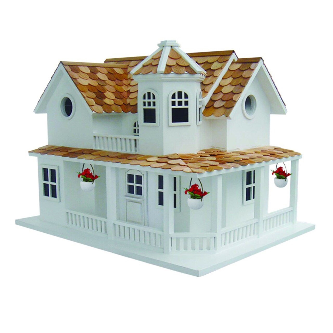 CC Home Furnishings 12" Fully Functional Country Hamlet 2 Story Inspired Birdhouse